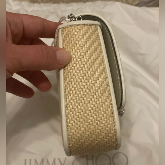 Jimmy Choo Rafia Crossbody Cherie Bag - Picture 4 of 14
